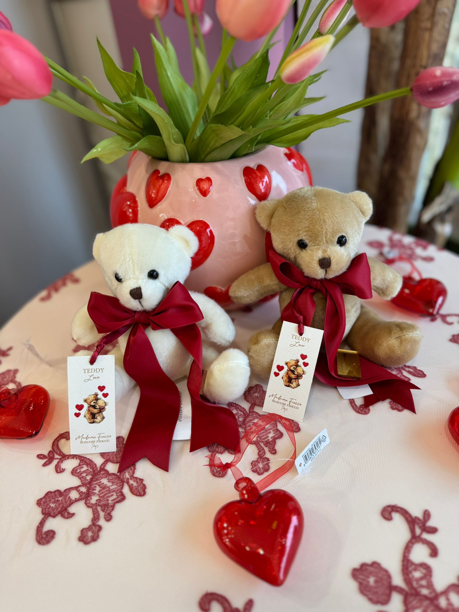 Teddy Love peluche - H.15 cm - Madame Fiocco
